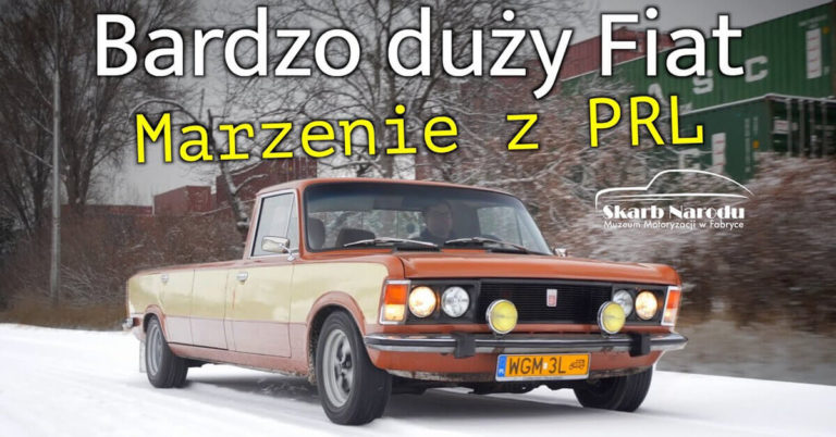 Poszerzony Polski Fiat 125p Pickup - Rozmiar XXL