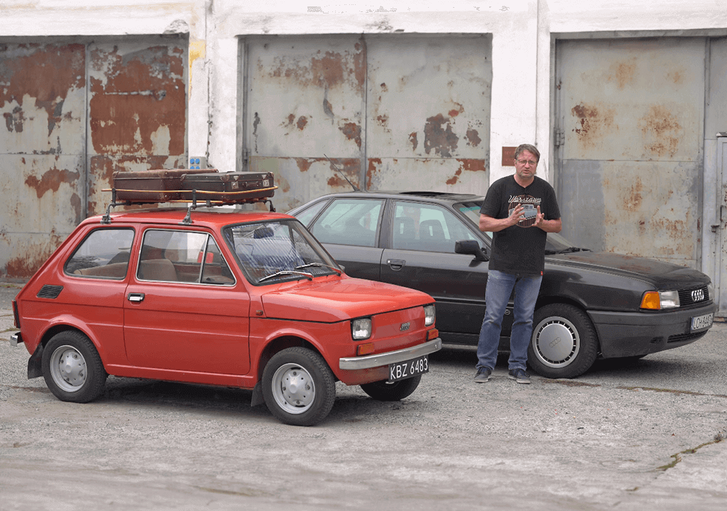 Audi 80 B3 i Polski Fiat 126p - czterdziestolatek